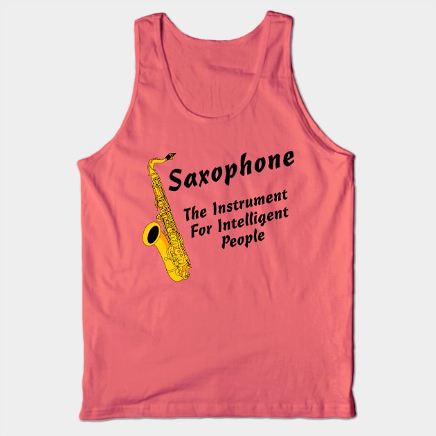 Intelligent Saxophone Tank Top by Barthol Graphics